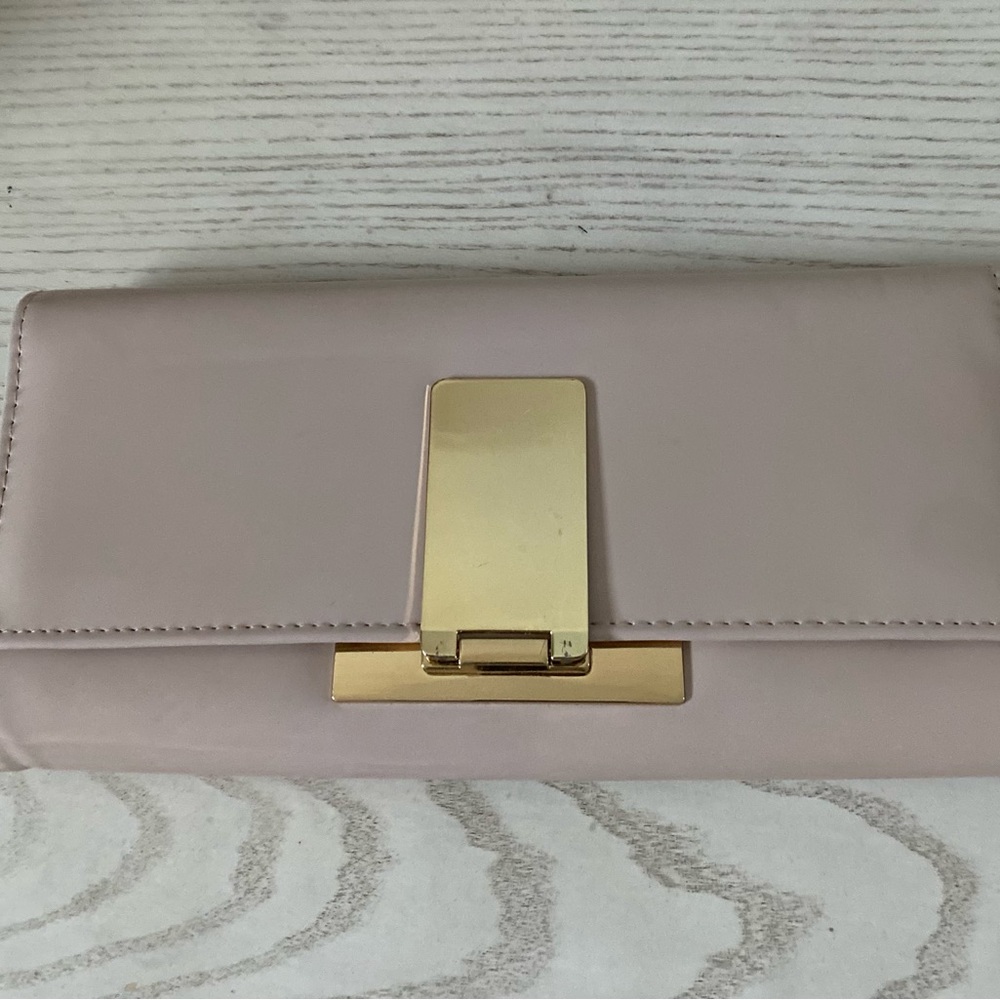 Aldo beige clutch